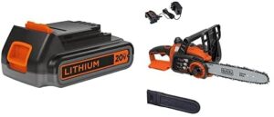 pros: BLACK+DECKER LCS1020 20V 10 Inch Cordless Chainsaw ReviewLightweight and easy to maneuver Low kickback chain and bar Automatic oiler for consistent lubrication Chain brake for safety Easy to use and maintain Easy start Durable construction cons Not as powerful as other 20V saws on the market.  Noisy