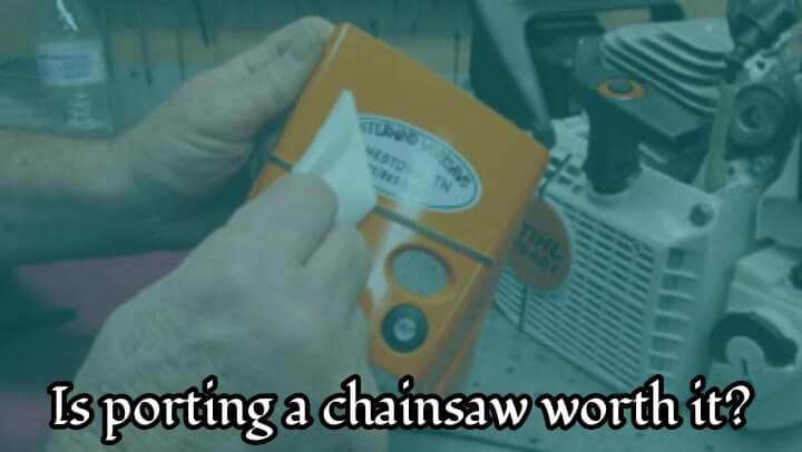 How to port a chainsaw muffler